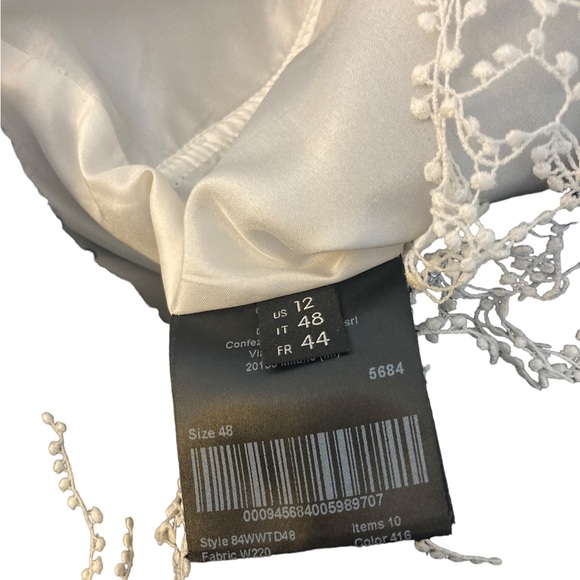 Calvin Klein 205W39NYC Black Vest w Lace Detail- Stunning- NWT! $990 original - Picture 8 of 11